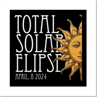 Total Solar Eclipse 2024 Posters and Art